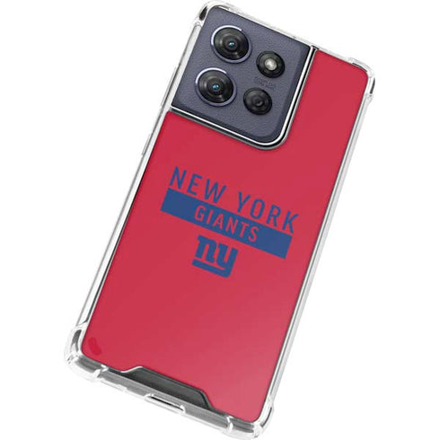 NFL New York Giants Red Performance Series Moto G Play 5G (2025) Clear Case